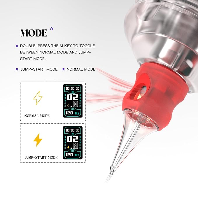 Kit Máquina Tatuar Rotativa Pen Wormhole Tattoo Batería 2300 miniatura 7