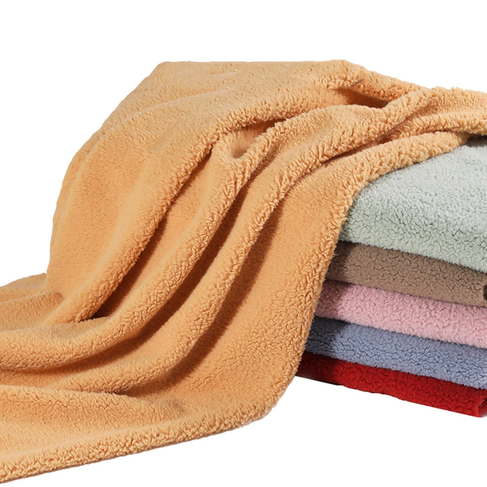Faux Sherpa Sheep Fabric Material, Faux Fur Sherpa Fleece Sheepskin Fabric Material, Short Pile Faux Fur Plush Fabric, for Cushion Pad, Seat Cushions, Floor Decoration, Theatrical Costumes, 50x160cm (