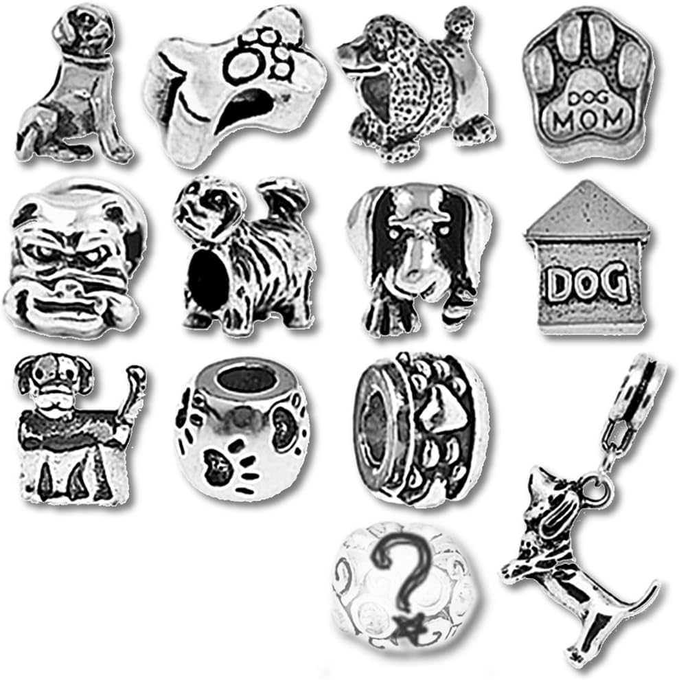 Timeline Treasures European Charm Bracelet Charms and Beads For Women, DIY Jewelry, Puppy Dog