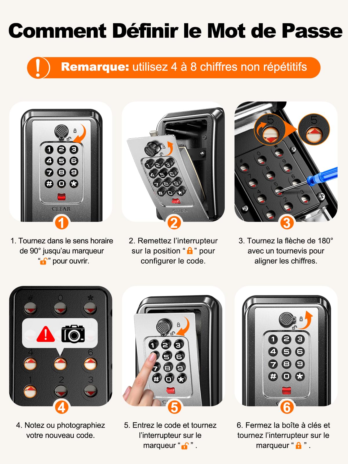 ISEYOU Boite a Clef Murale, Boite a Clefs Securisee Exterieur avec Code 12 Chiffres, Grande Capacité & Résistant aux Intempéries, Cofre Fort a Cle Robuste pour Maison, Garage, Bureau et Jardin