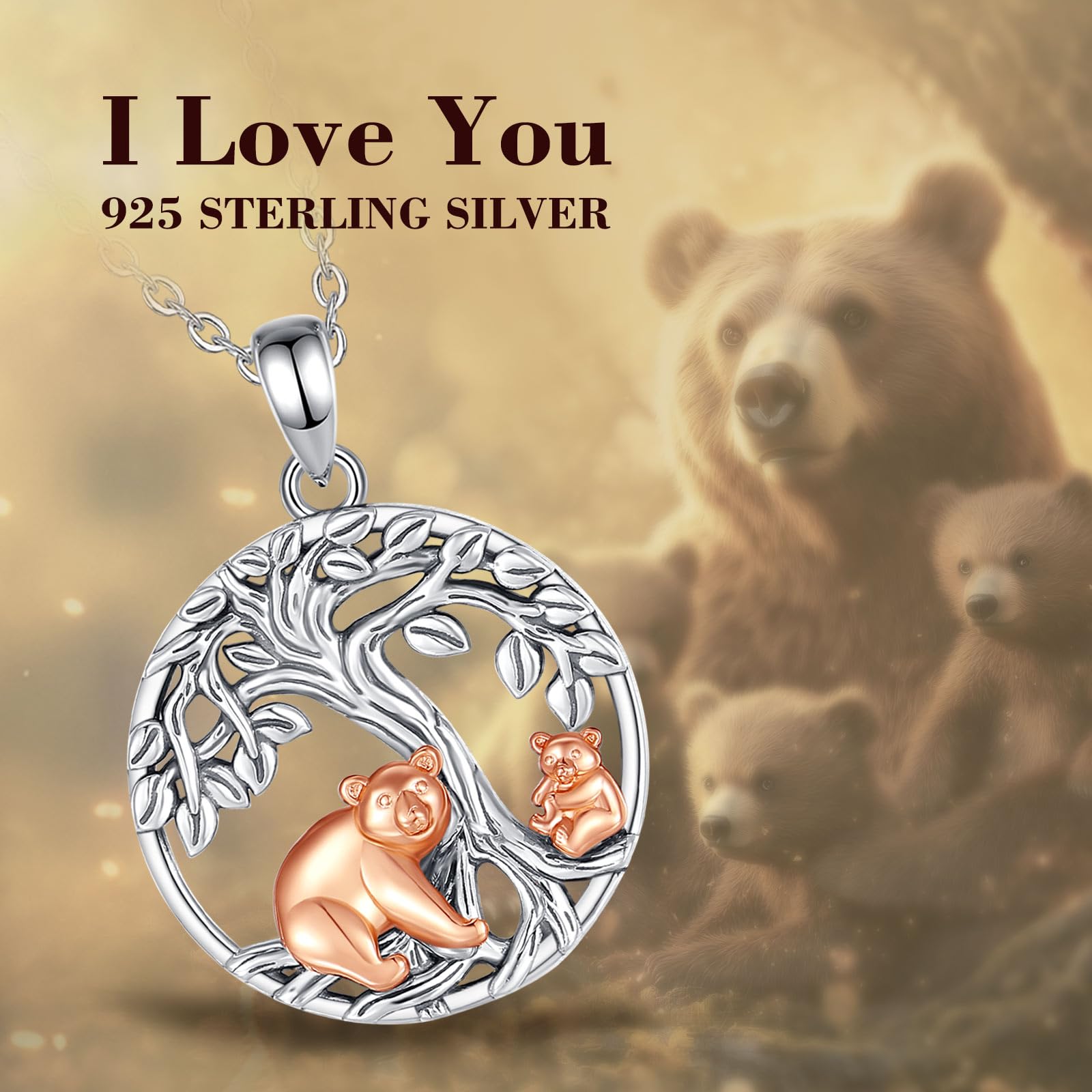 INFUSEU Regalos Para Mamá, Mamá E Hijas Collar Originales Colgante Madre Joyería Regalo