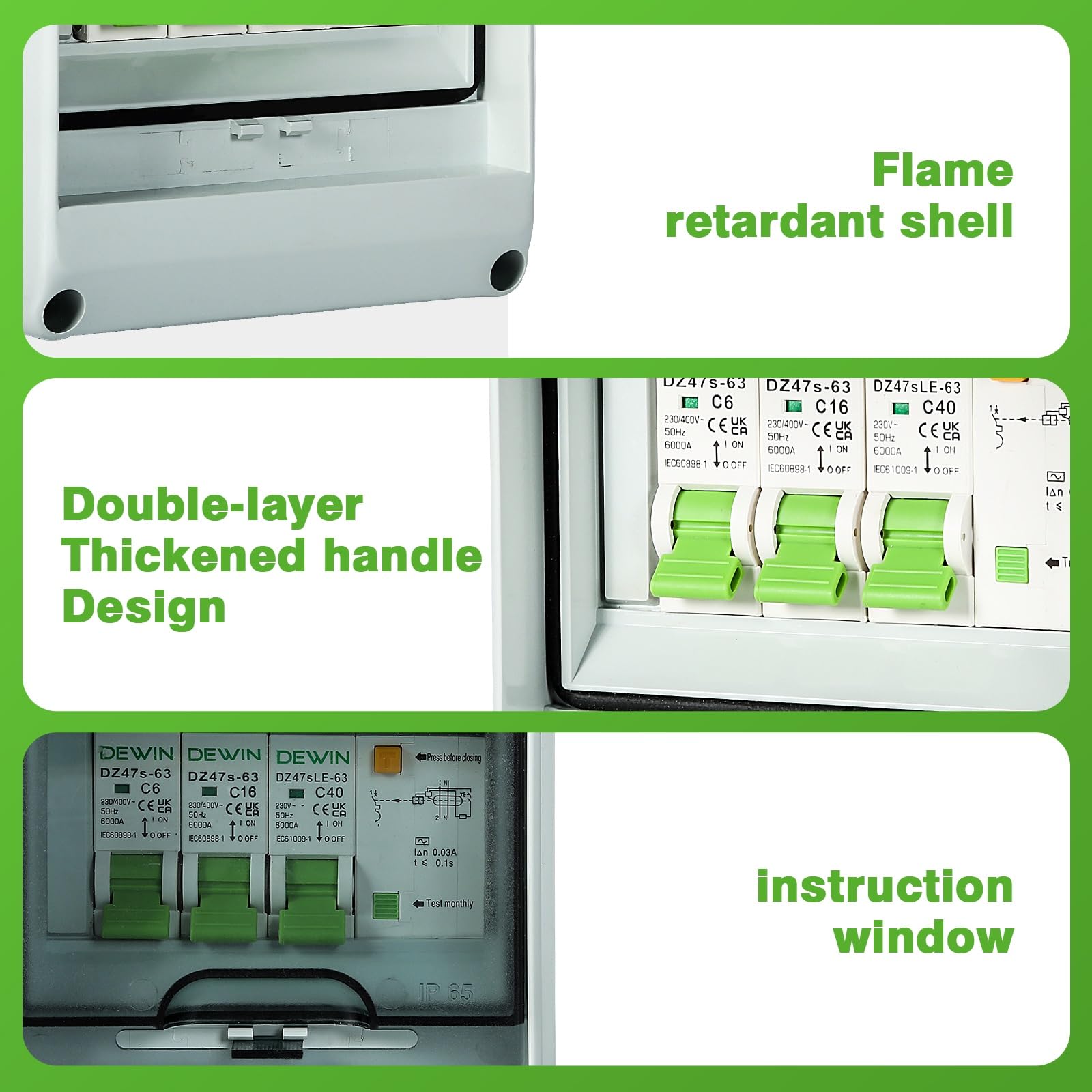 DEWIN Garage Consumer Unit 2 Way - Image 4