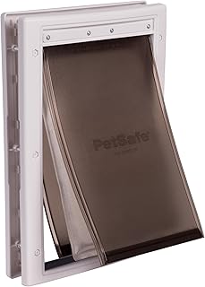 PetSafe Energy-Efficient Dog Flap for Extreme Weather, Extended Draught Seal, Insulated Flap System, Aluminium or Plastic Frame, Weatherproof Pet Flap, Various Sizes product image