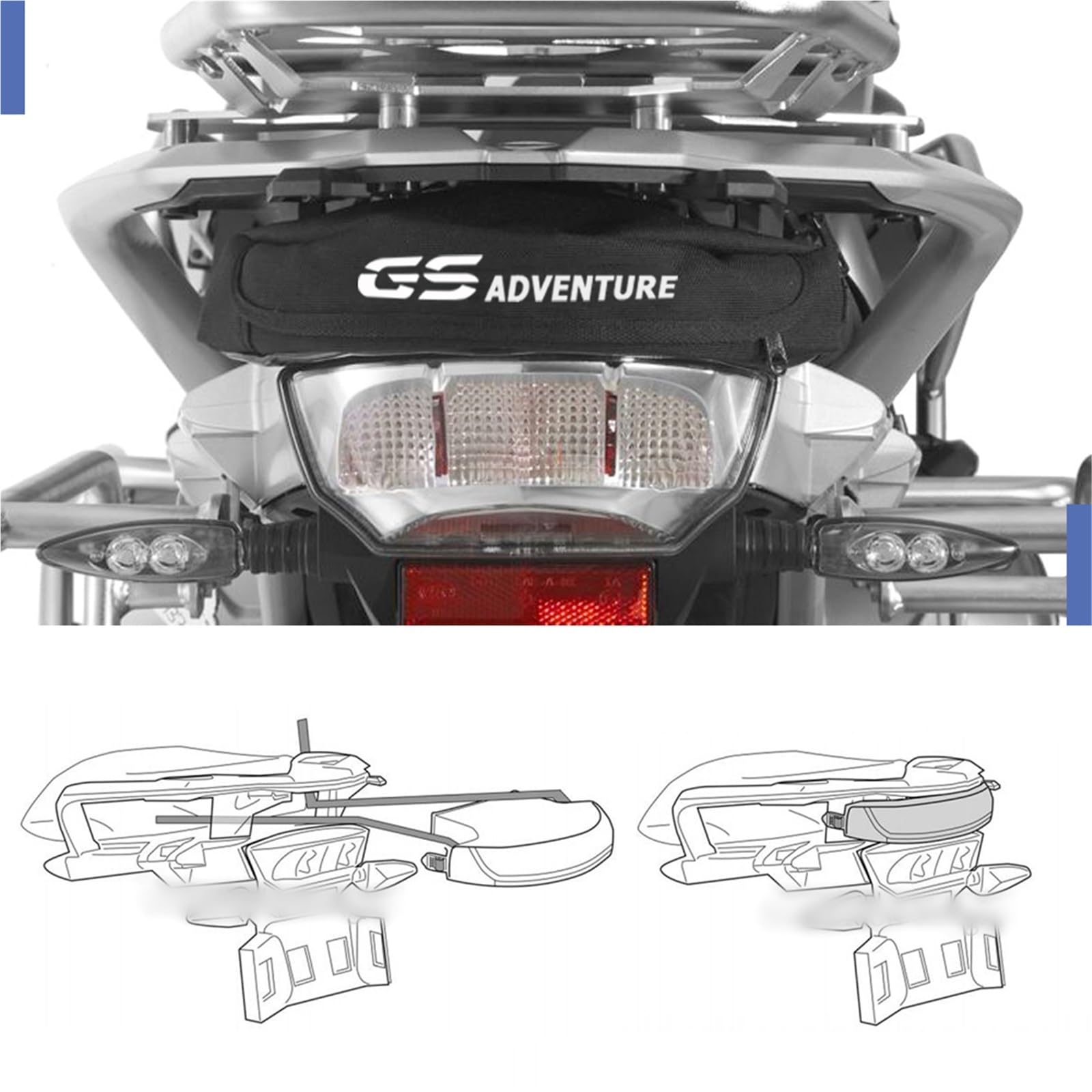 Portapacchi Sotto La Borsa Per R1250GS R1200GS R 1250 GS 1200 F750GS F850GS Strumento Di Manutenzione Borse Impermeabili Accessori Per Moto