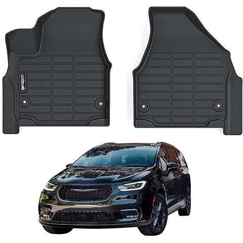 Floor Mat for 2017-2025 Chrysler Pacifica / 2020-2024 Voyager, TPE All-Weather Set ...