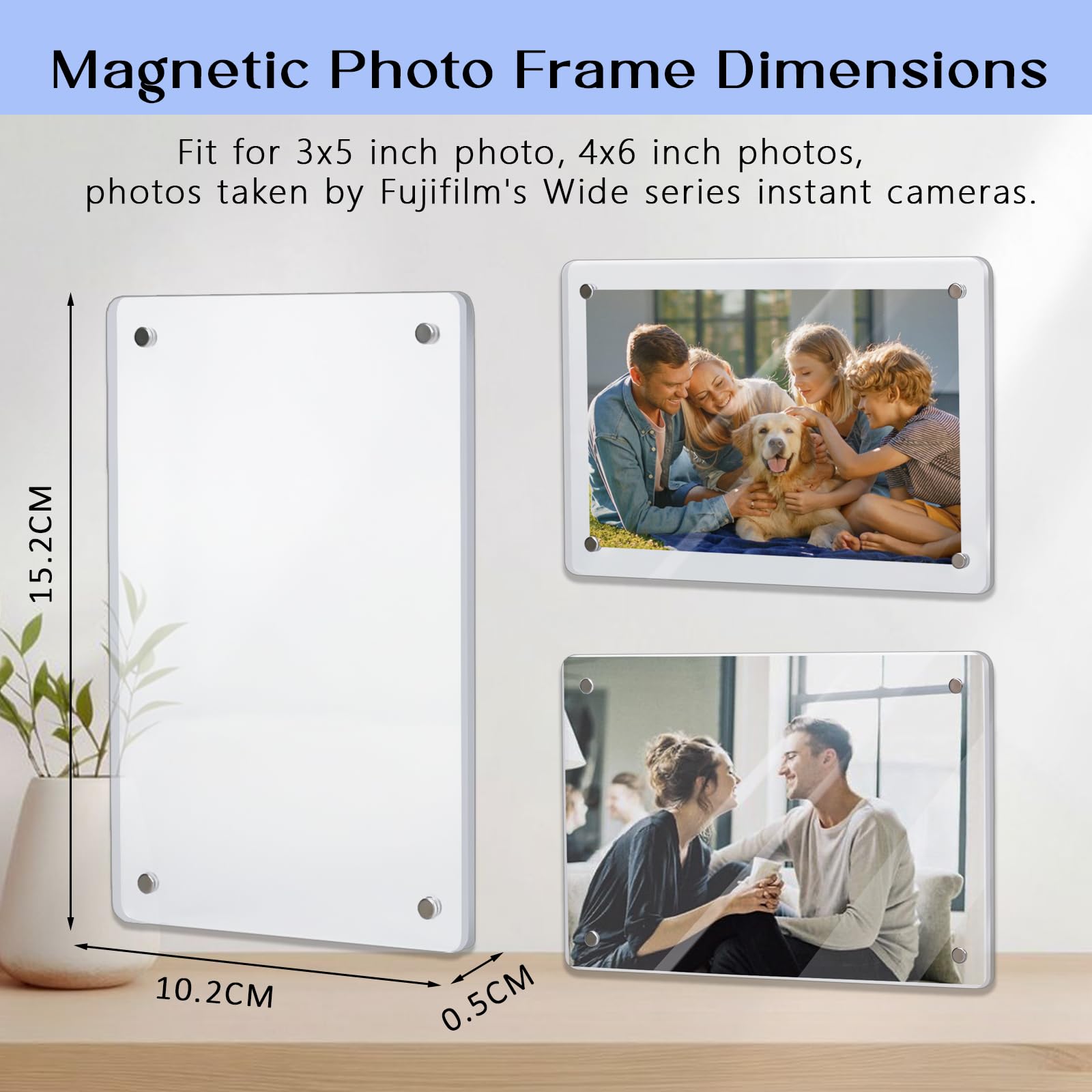 Amazon.com - 4x6 Acrylic Fridge Magnetic Frame, Clear Picture