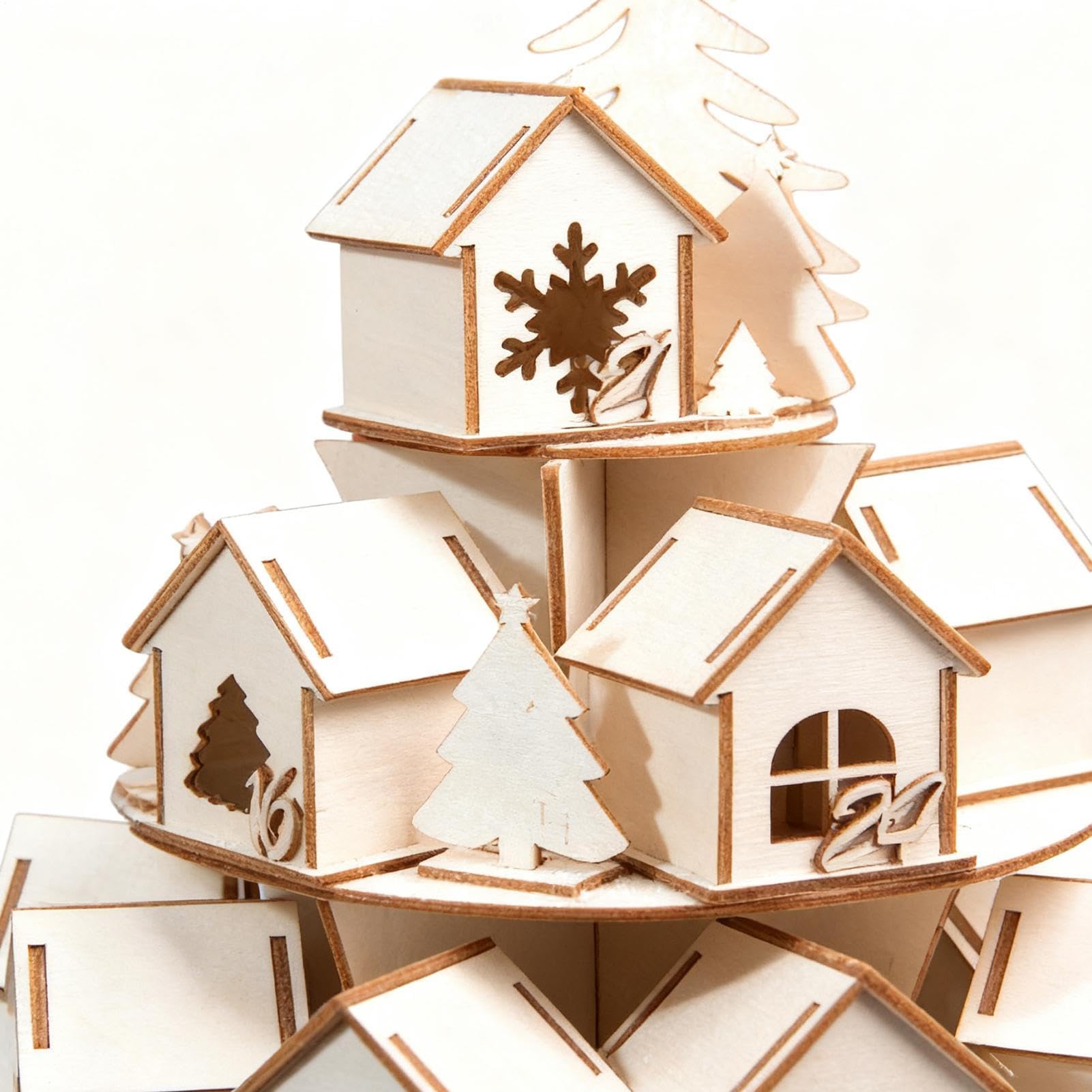 Casa Del Calendario Avvento Per Il Natale Decorazione Per Le Feste Di | Casa Calendario Vuota Del Conto Alla Rovescia Di Natale Da Riempire Per Caramelle Cioccolato Biscotti Spuntini