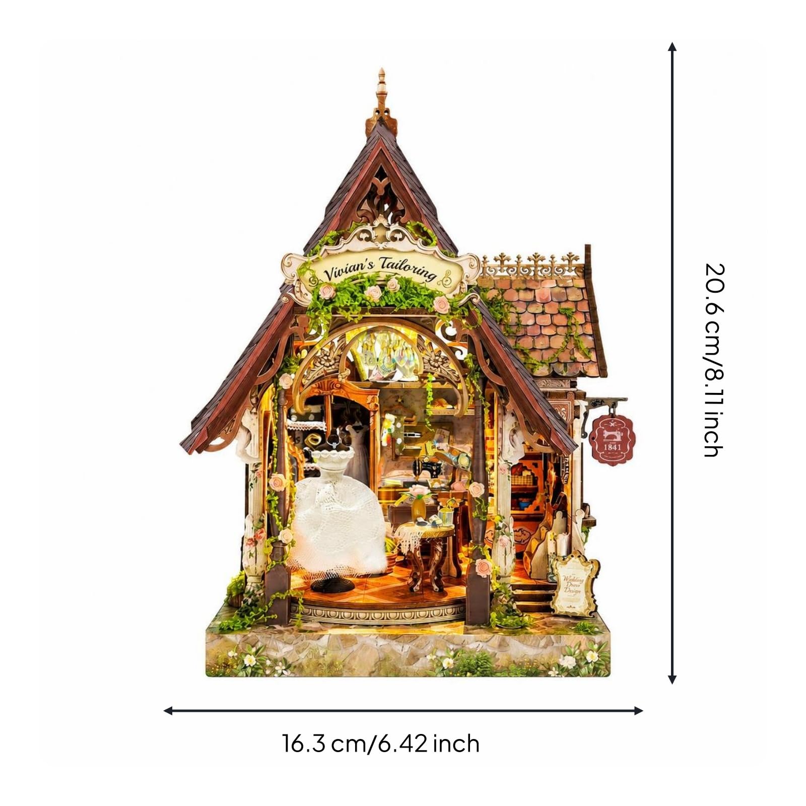 predolo Kit Casa in Miniatura da Costruire | Creativo, Artigianale, Modellino in Legno da Costruire, per il tempo libero Libero