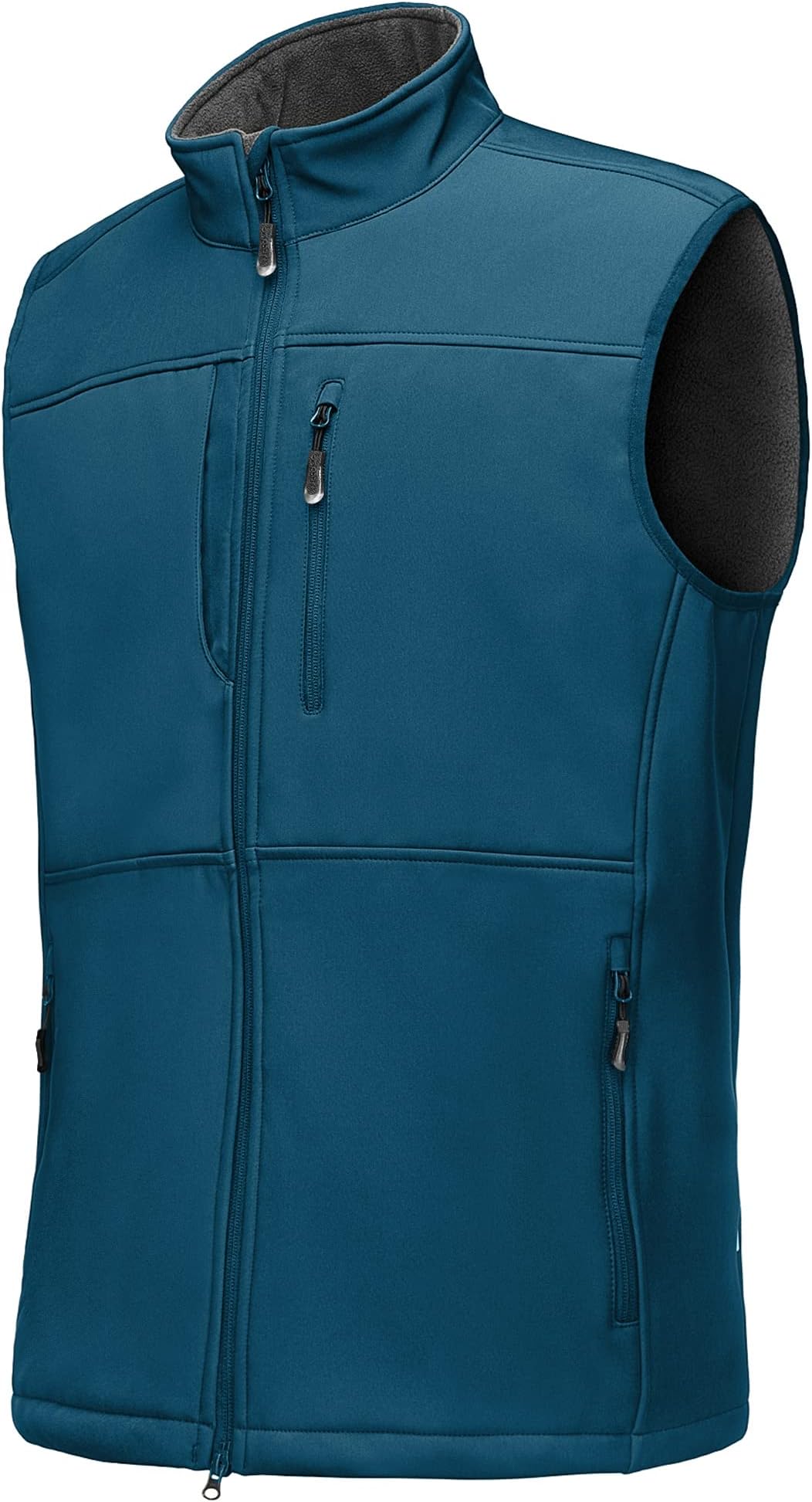 33,000ftMens Softshell Gilet Activewear Vests Windproof Fleece Lined Outerwear Zipped Pockets Sleeveless Softshell Jacket for Leisure, Golf, Travelling