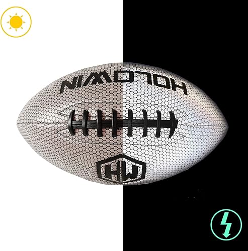 Miniatura 2 de HW HOLOWIN Fútbol holográfico luminoso reflectante para juegos nocturnos y entrenamiento, brilla en la oscuridad, gran regalo de juguete de fútbol