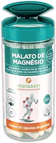 Malato de Magnésio 500Mg 60 Cápsulas, Meissen