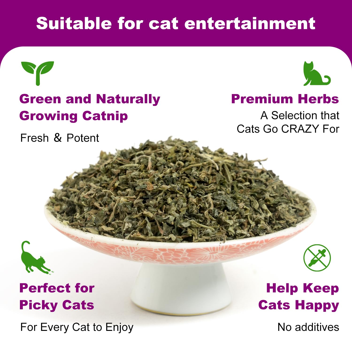 Juguete para gatos orgánico 100% natural, hierba gatera, sabor a menta, divertido juguete para gatos, juguete interactivo para gatos, suministros para mascotas