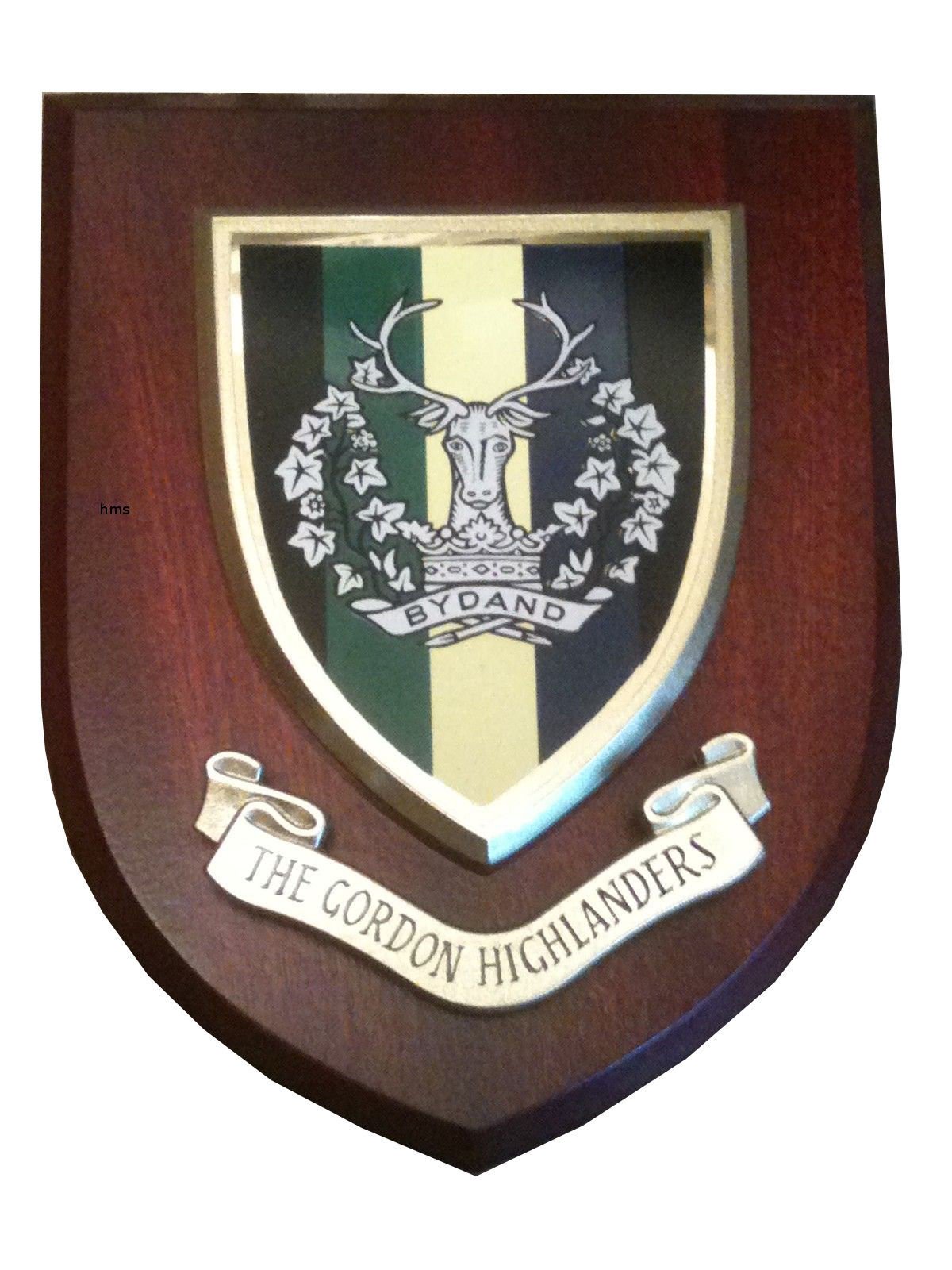 Hunting And Military Store Gordon Highlanders Military Wall Plaque