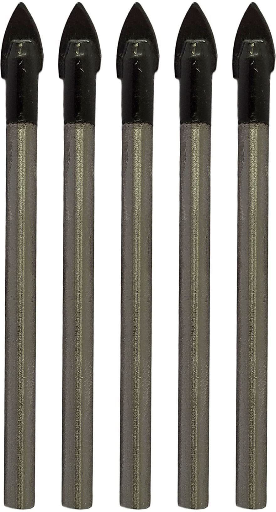 DUMDAAR 6mm Spear Point Head Ceramic glass tile marble drill bit set 5 pcs