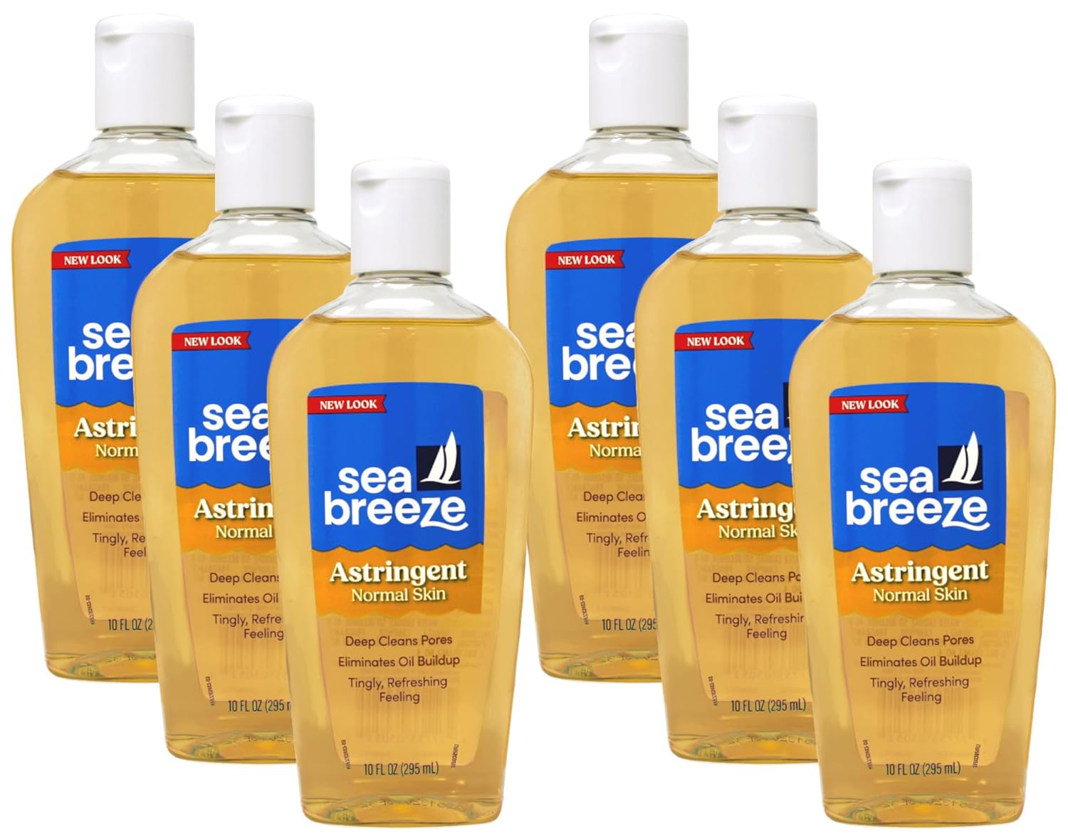 Sea Breeze Astringent, Normal Skin, Deep Cleans Pores, 10 oz (Pack of 6)
