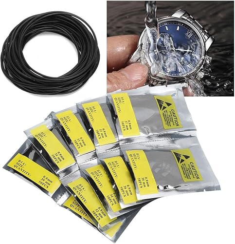 Miniatura 4 de plplaaoo Junta de reloj, juntas tóricas de goma, 500 unidsbolsa, junta trasera de reloj, juego de arandelas de sello de goma, herramienta de