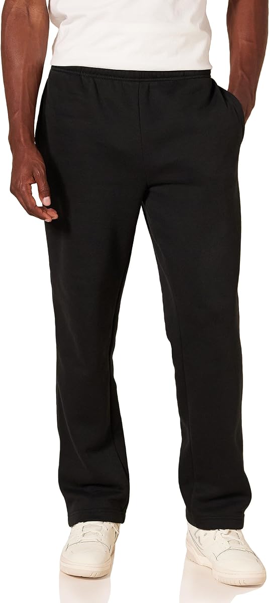 Pantalón largo Amazon Essentials Relaxed Relaxed Straight Leg Fleece Open Bottom (disponible en grande y alto)