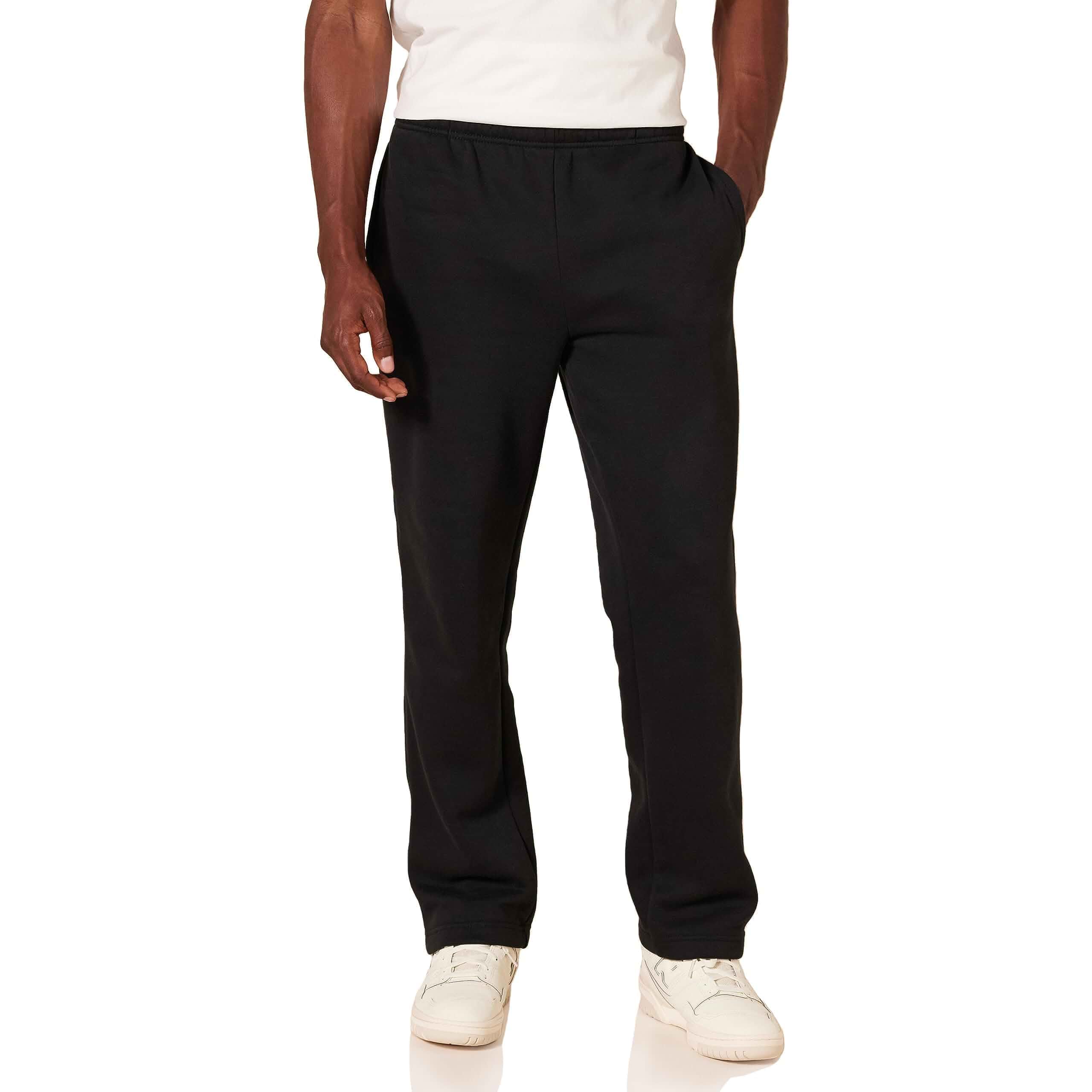 Amazon Essentials Men's Fleece Open Bottom Sweatpant (Available in Big & Tall) Sweatpants