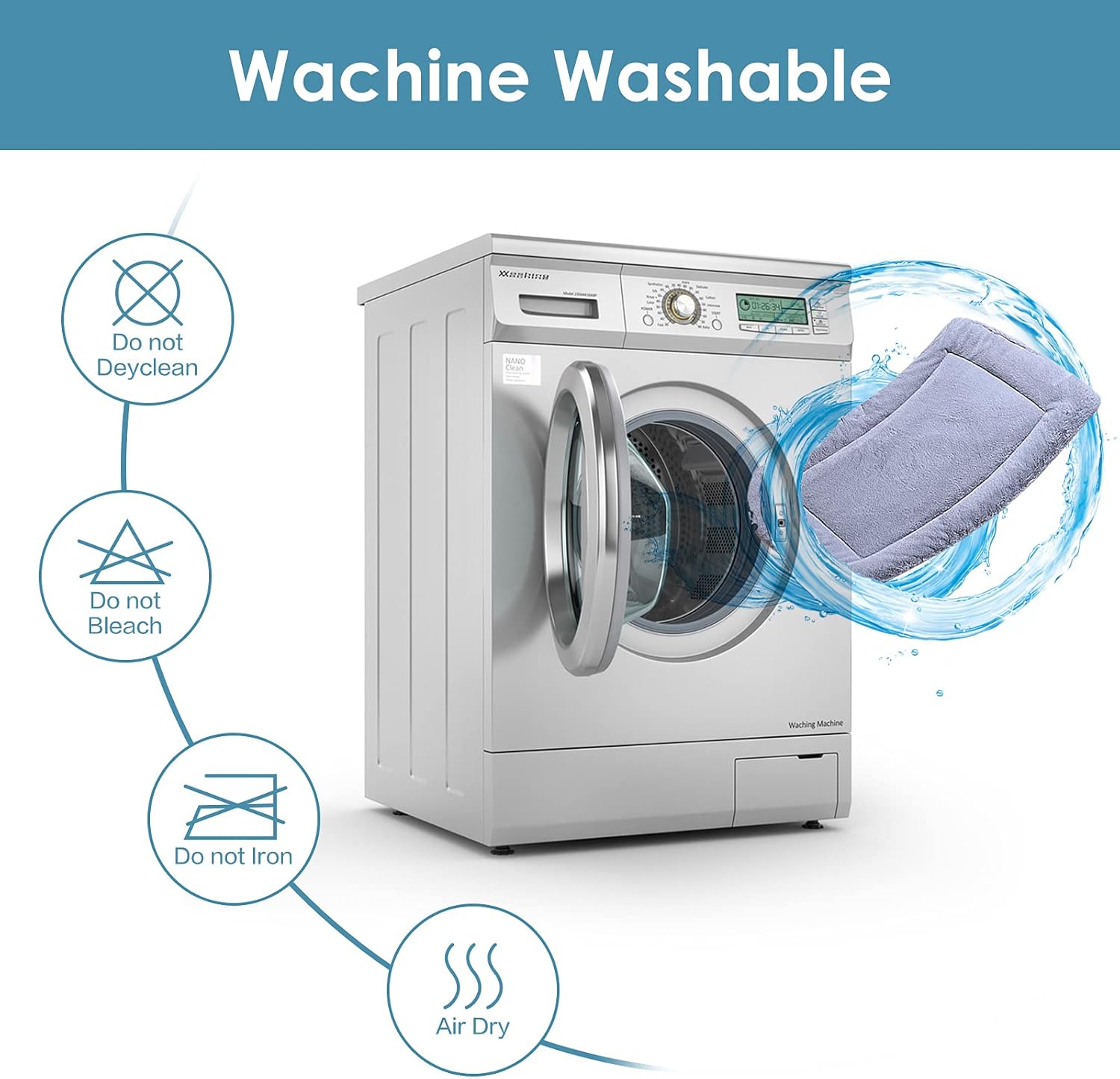 Super Soft Pets GO Fur Dog Crate Bed Super Plush for Dog Bed Mat Machine Wash & Dryer Friendly Dog Cushion for Kennel Pad : Pet Supplies