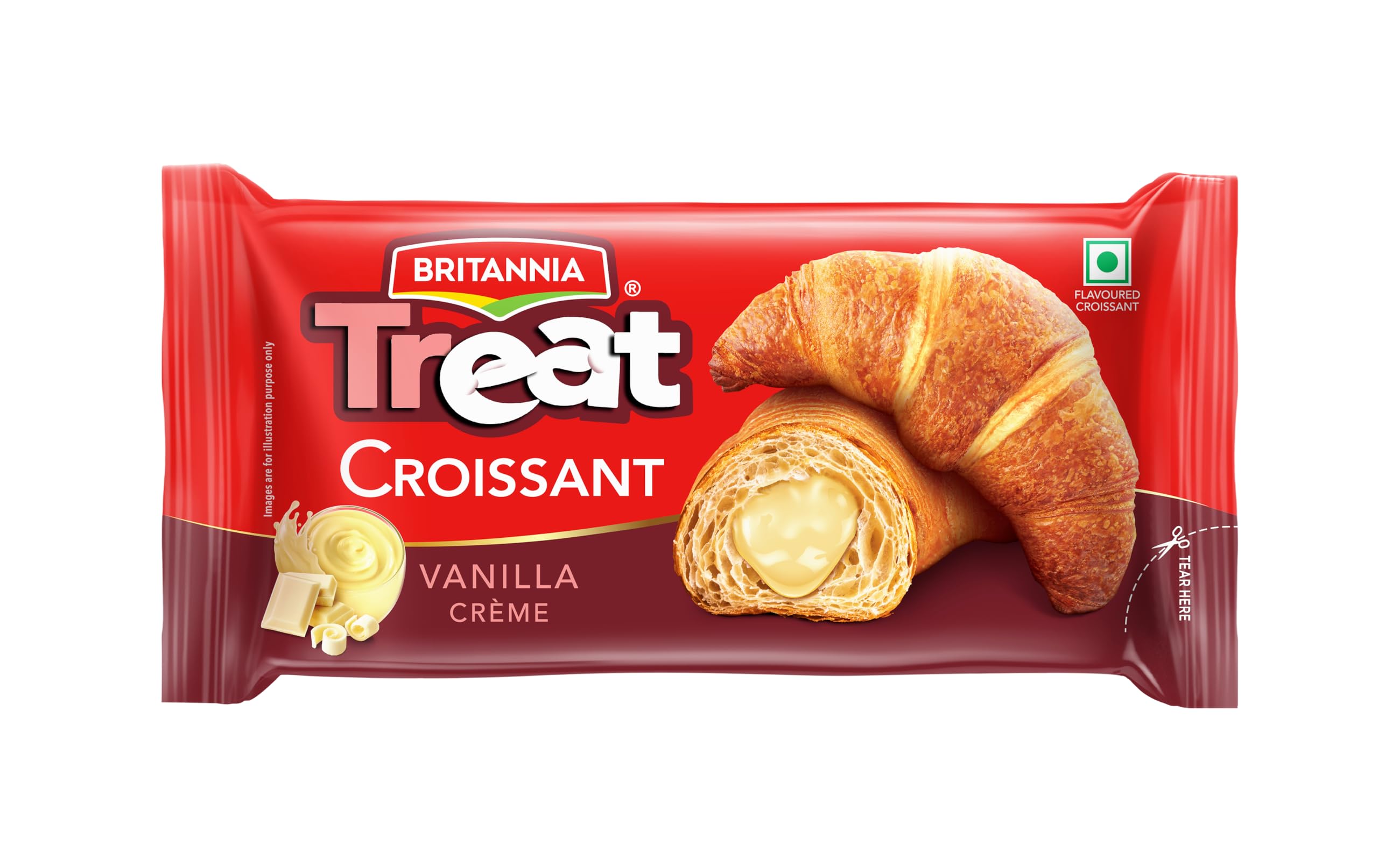 Britannia Treat Croissant – with Vanilla Crème Filling (45g) – 100% VEG-picture-16