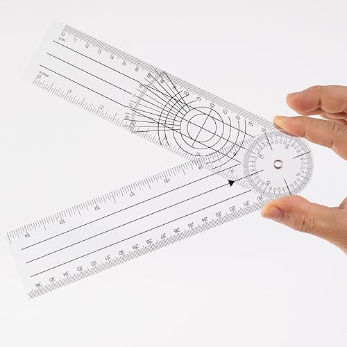 Vista 46 de Goniómetro 12 pulgadas, 360 grados (plástico)