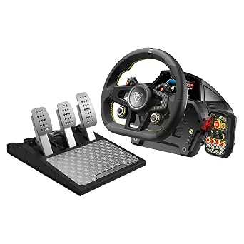 Turtle Beach VelocityOne Race Wheel & Pedal System Licensed for Xbox Series X|S, Xbox One, Windows PCs 7.2Nm Direct Drive Force Feedback, 3 Pedals & Magnetic Paddle Shifters, Hall Effect Sensors