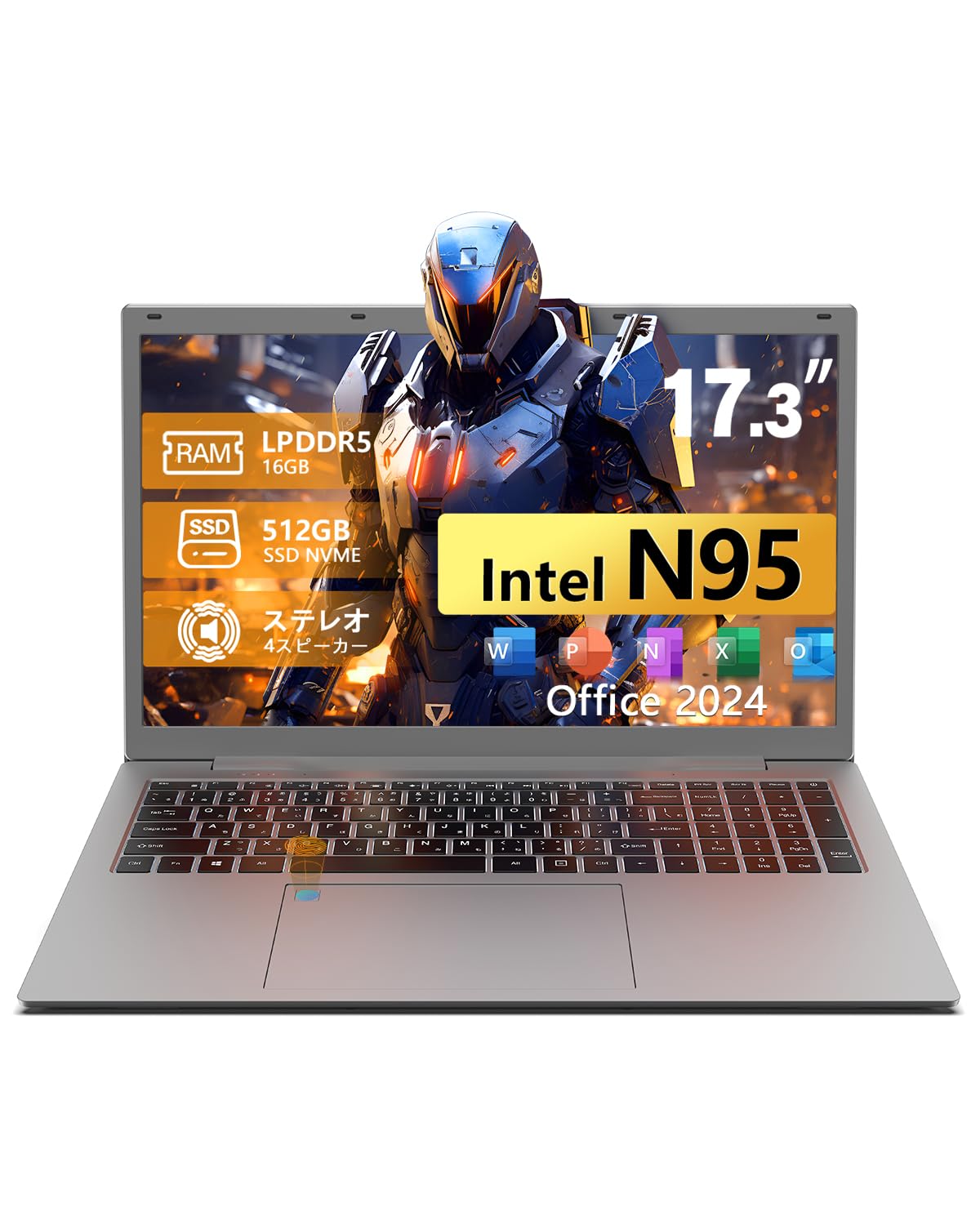 Amazon.co.jp: VETESA ノートパソコン 17.3インチ Office2024搭載 DDR5