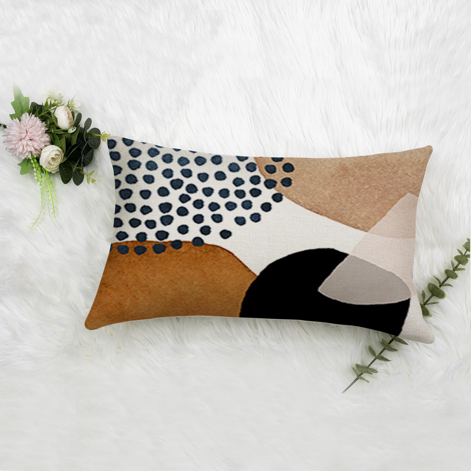YCOLL 40 x 60 cm, set di 4 cuscini decorativi in lino, moderni, per divano, camera da letto, divano, esterni, 40 x 60 cm, A092