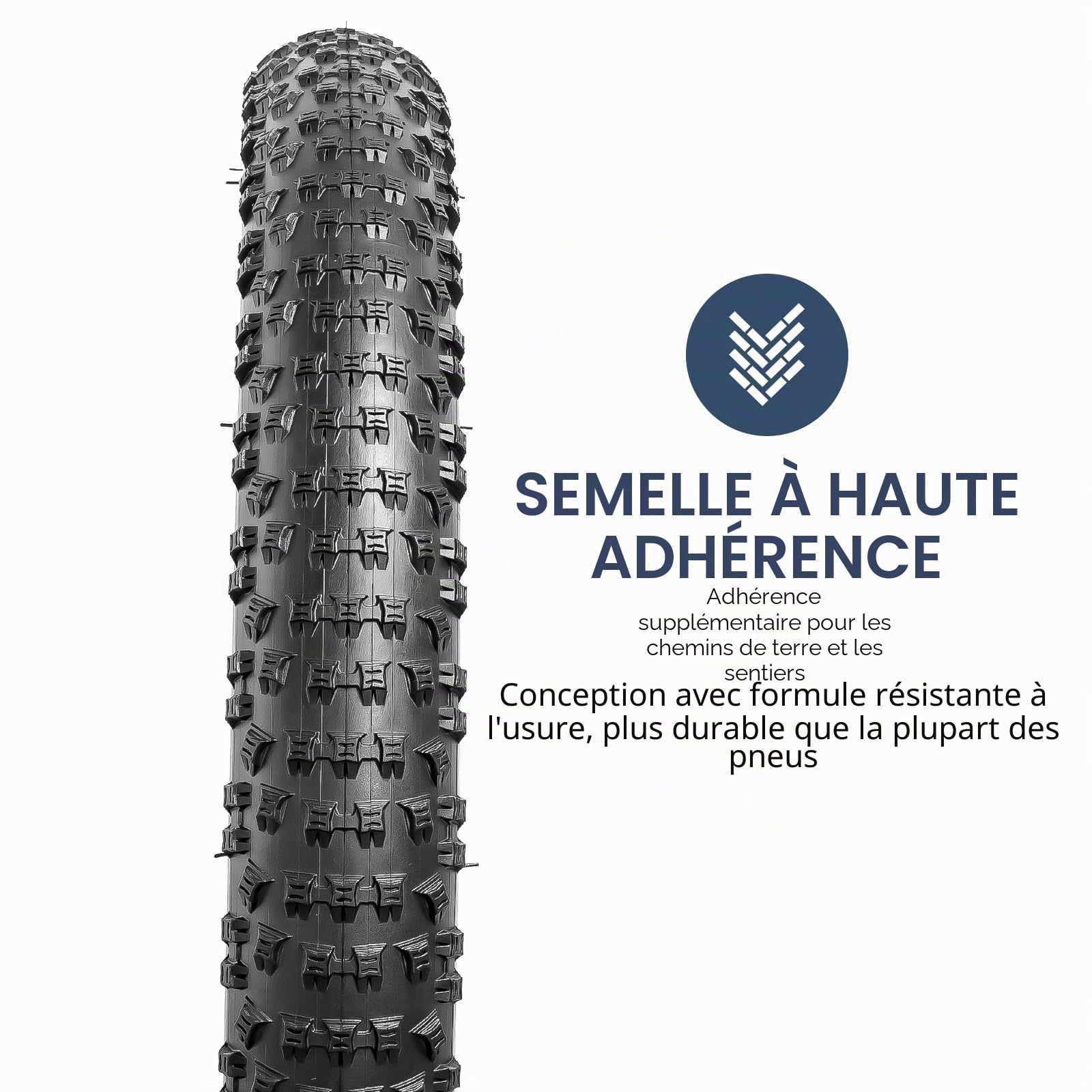 YUNSCM 20 Pouces Montagne Vélo pneus 20x2.60/66-406 and 20 Pouces Vélo Chambre à air Schrader Valve Compatible with Off Route Vélo 20x2.5 20x2.6 20x2.70 Bike pneus and Chambre à air (Y-915)