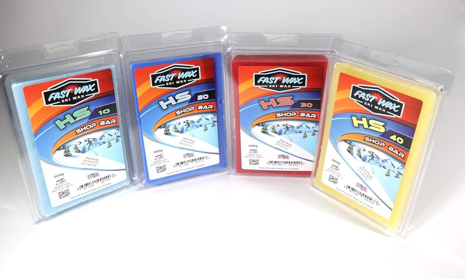 Fast Wax - High Speed Ski Wax - 500g Shop Bar Paraffin & Synthetic Wax Bar - Made in America