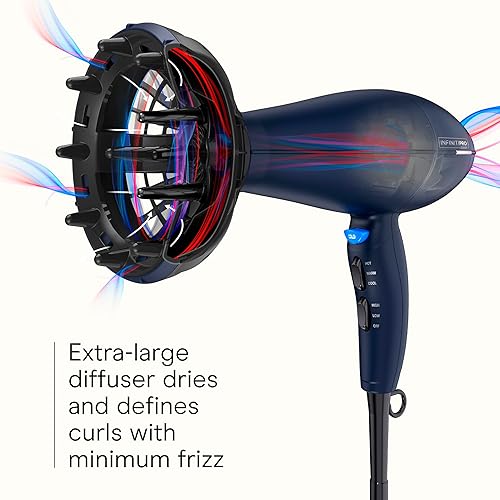 Miniatura 4 de INFINITIPRO BY CONAIR - Secador de pelo de 1875 W con difusor difusor innovador que mejora los rizos y las ondas mientras reduce el encrespamiento