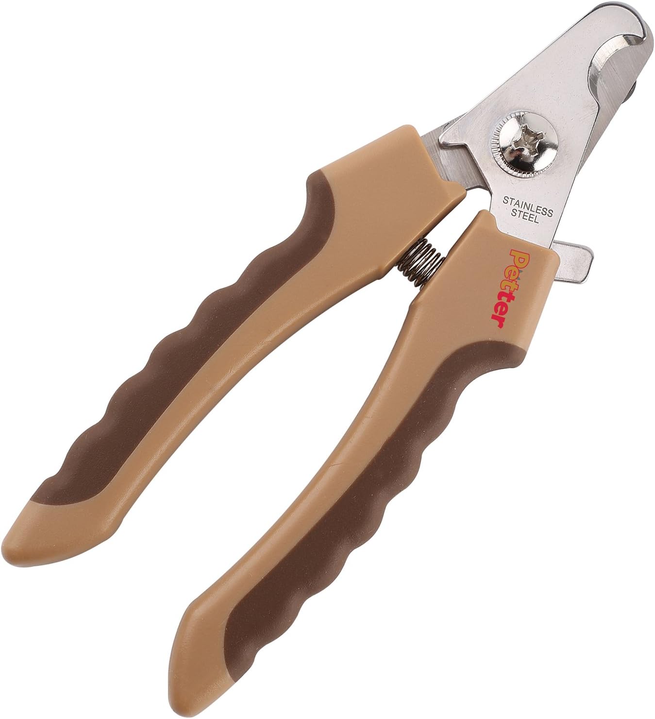 Petter Dog Nail Clippers with Adjustable Safety Guard, Canine Toenail Trimmers with Non-Slip Grip – Home Grooming Kit for Small, Medium and Large Pets