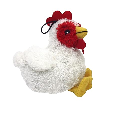 Multipet's Look Who's Talking Plush Chicken 5.5-Inch Dog Toy
