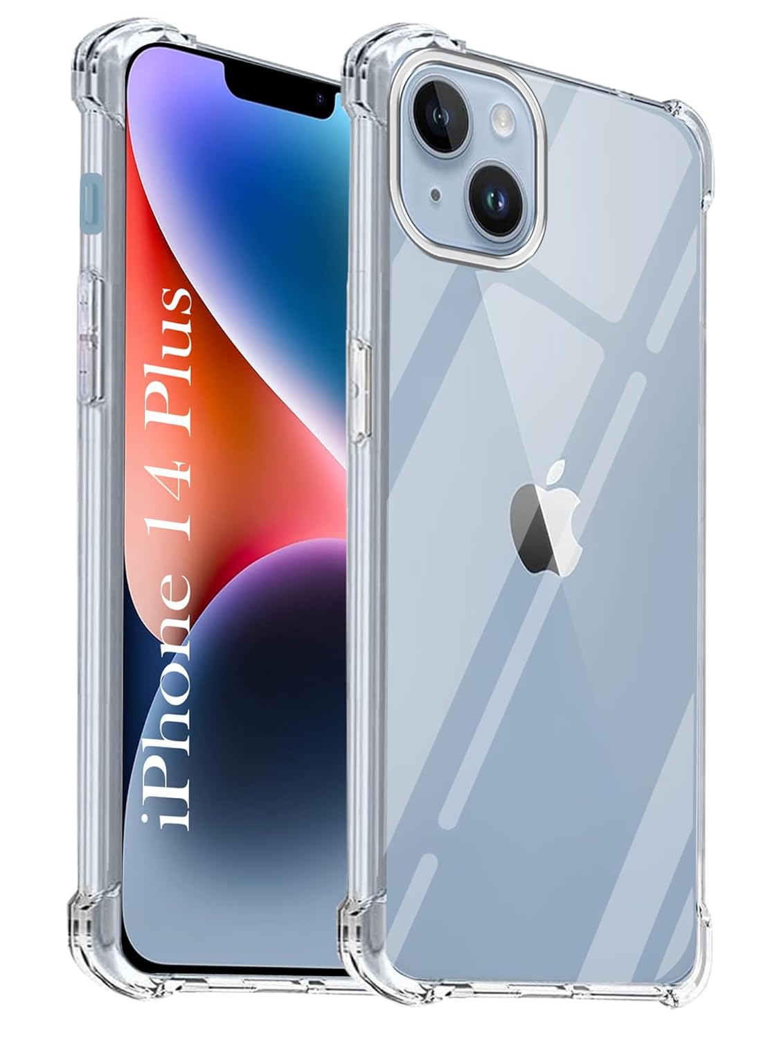 Jkobi Back Case Cover for Apple iPhone 14 Plus (Shockproof Crystal Clear Anti Yellow Case | Drop & Camera Protection| Hard Polycarbonate)