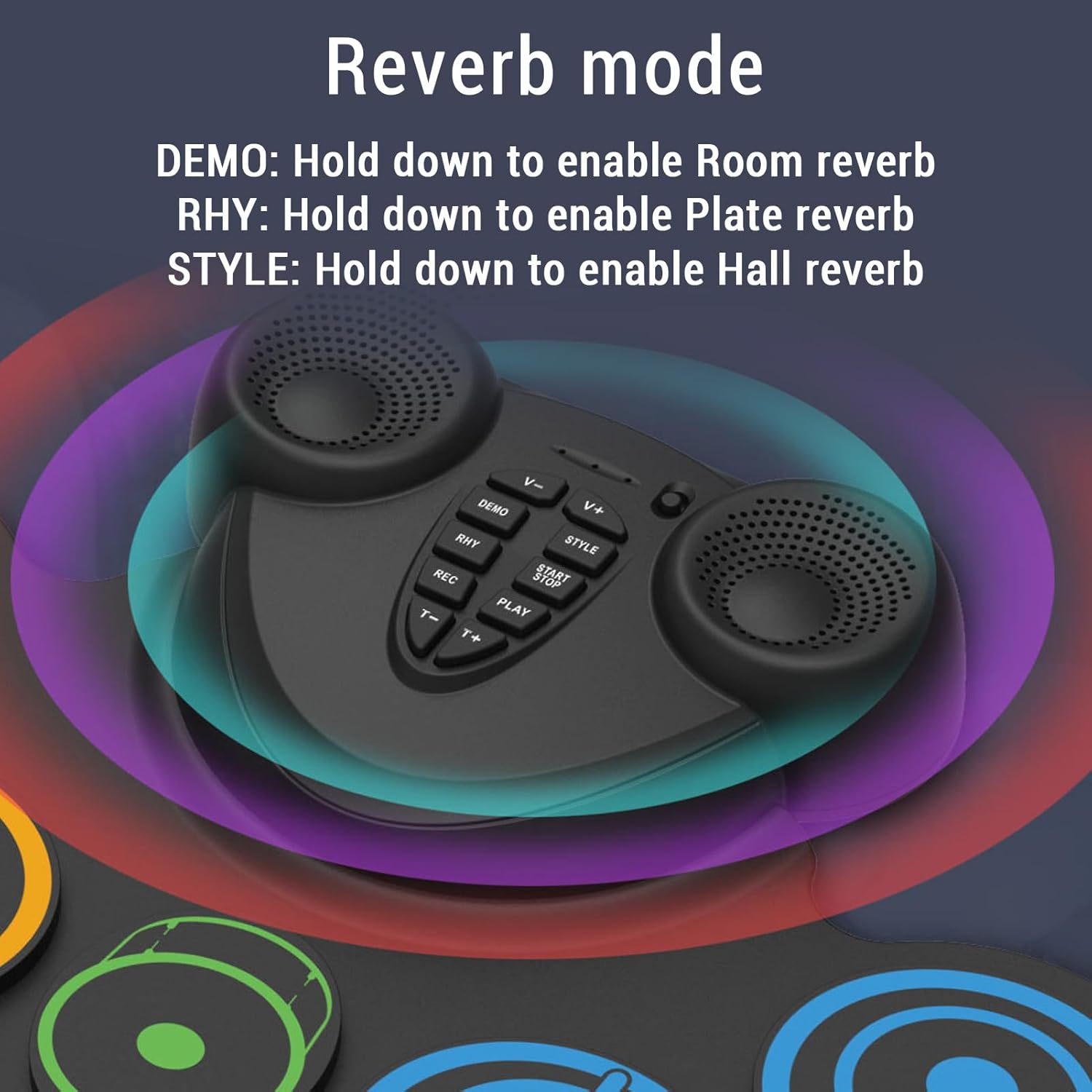 国内正規品】 Donner DED-20 ロールドラム スピーカー内蔵 軽量 静音 ドラムスティック・フットペダル付属 電子ドラム ドラムパッド  ポータブルドラム ドナー 【WEBSHOP限定】 | 島村楽器オンラインストア 電子ドラムセット、ロールアップ練習ドラムパッド、デュアルスピーカー付きポータブルUSB充電式電子ドラムキット、ソフトシリコンドラムパ