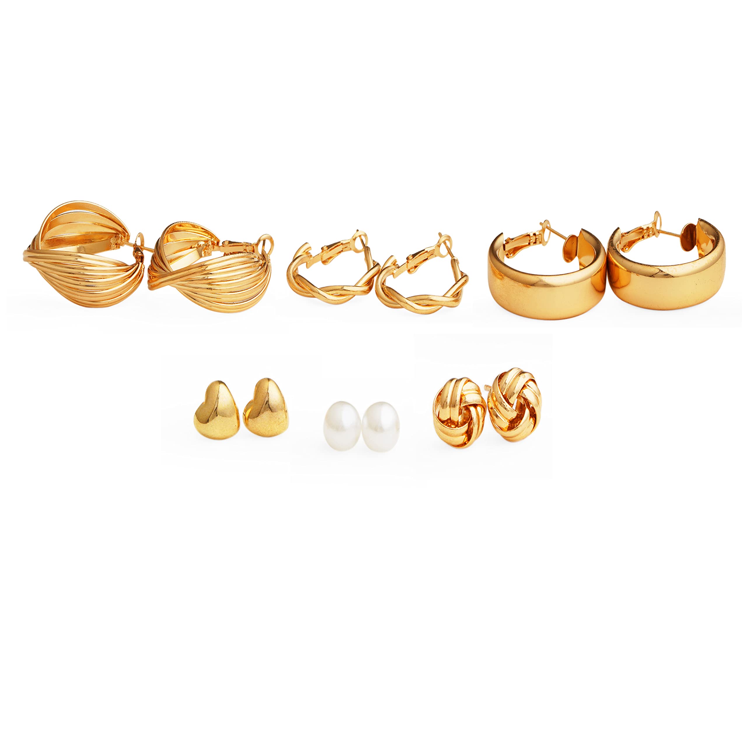 Fashion Frill Delicate Ad Earrings For Women Geometric Gold Plated Stud & Drop Earrings For Women Girls Western Stylish Latest Fancy Earrings Set Combo (B0BMVKG1GW) Amazon Price History, Amazon Price Tracker