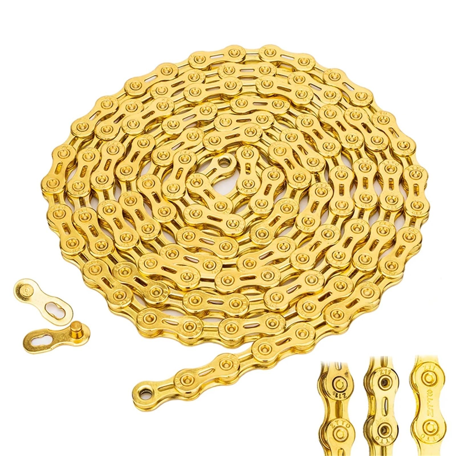 Rennradkette Gold 6/7/8/9/10/11/12-fach Universalstrom mit fehlendem Glied(11s Gold SLR)
