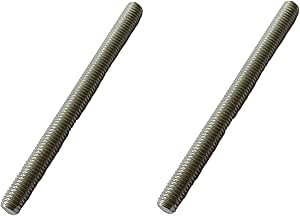 Barre Filettate M8 In Acciaio Zincato - Set 4 Pezzi Con Tasselli, Dadi E Rondelle, Lunghezza 9 Cm - Foto 2