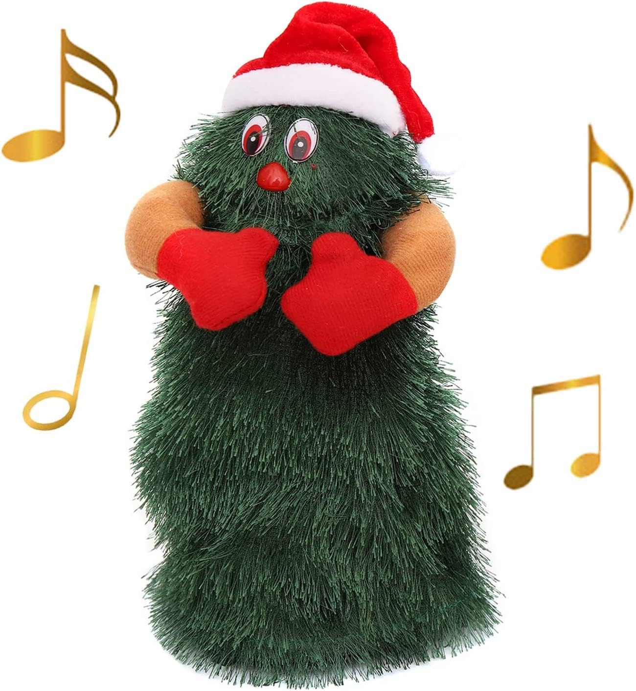 Electric Christmas Tree Plush Toy,Singing and Dancing