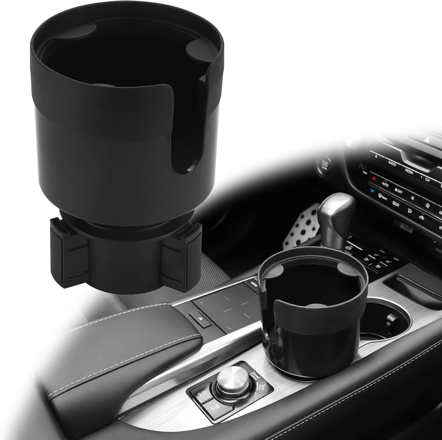 BJSIA Cup Holder Expander for CarExpander Organizer with