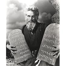 Charlton Heston Carrying Two Holy Stone with Beard - A film still from The Ten Commandments Photo Print 24 x 30