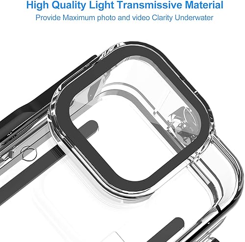 Miniatura 3 de Kuptone Funda impermeable para GoPro Hero 11  GoPro Hero 10  GoPro Hero 9 negro carcasa protectora de buceo submarina de 196 pies con accesorios de