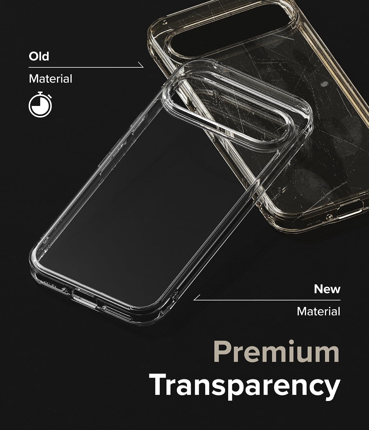 Ringke Fusion Case Compatible with Google Pixel 9 Pro XL [Clear] + Easy Slide Tempered Glass Compatible with Google Pixel 9 Pro XL [2 Pack]