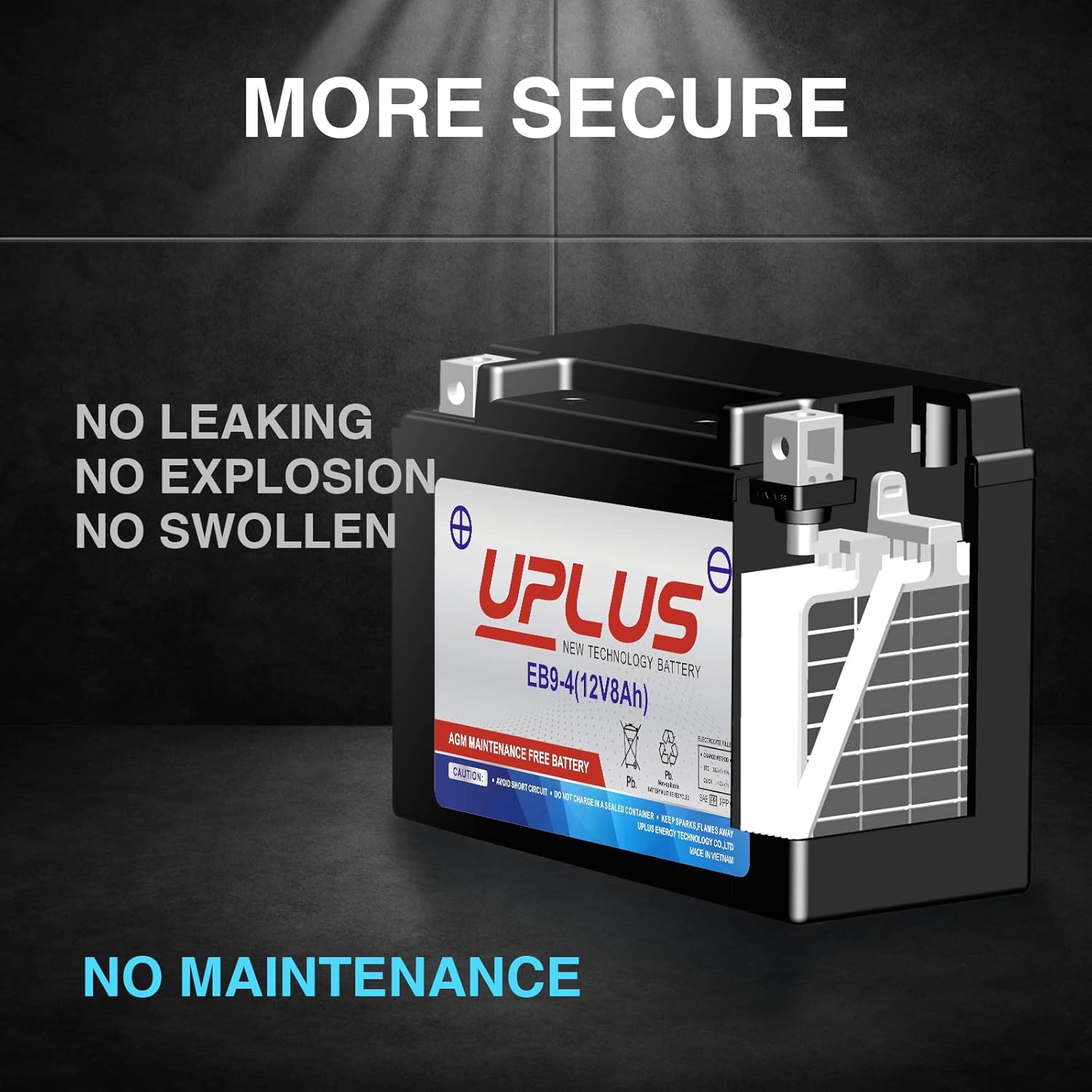 UPLUS battery secure design features