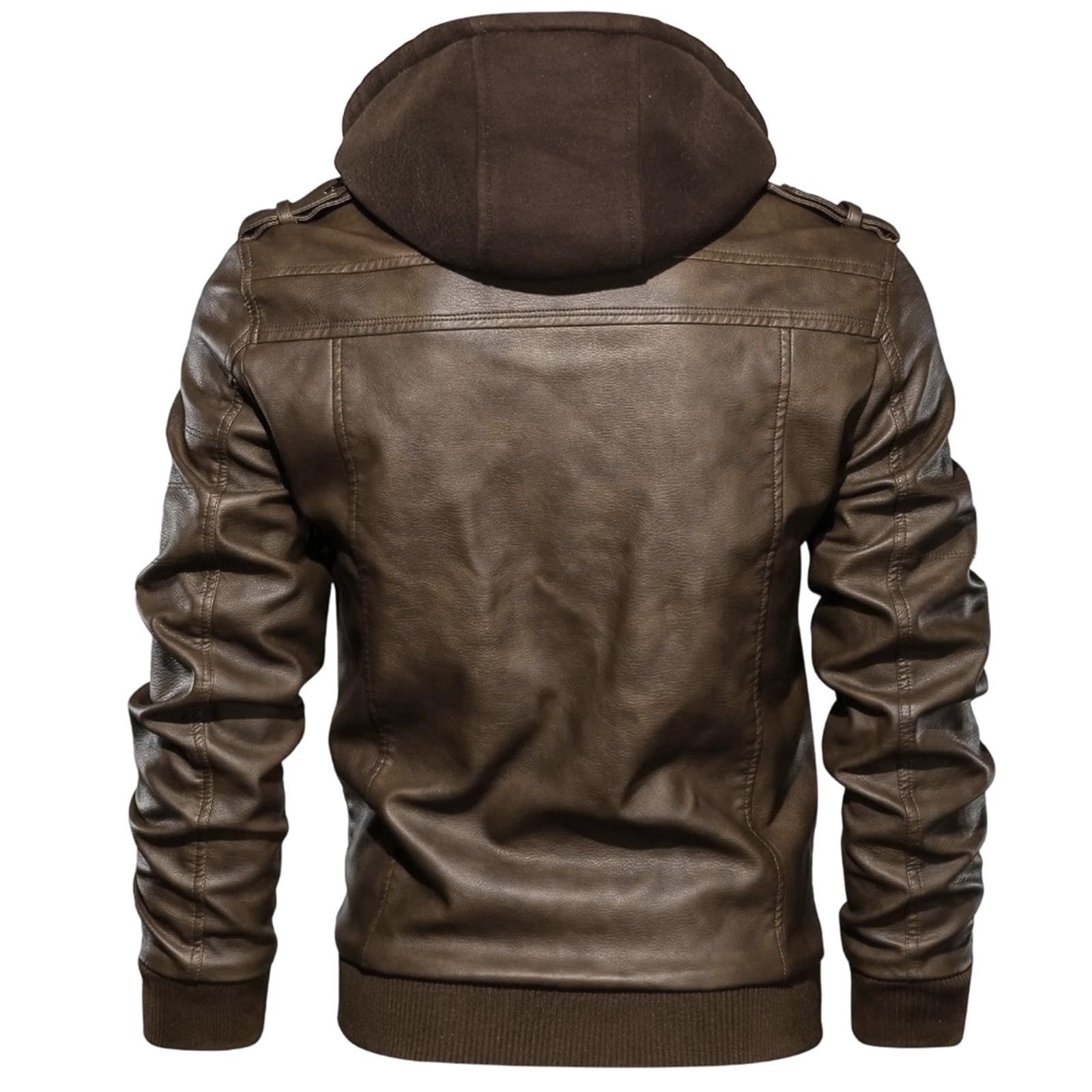 Veste Moto Homme Chic Et Elegant Vestes De Sport Homme Ample ZippéE CintréE Manteau D'ExtéRieur Décontracté D'Automne Pour Le Quotidien Et Les ActivitéS De Plein Air Au Design Confortable Casual