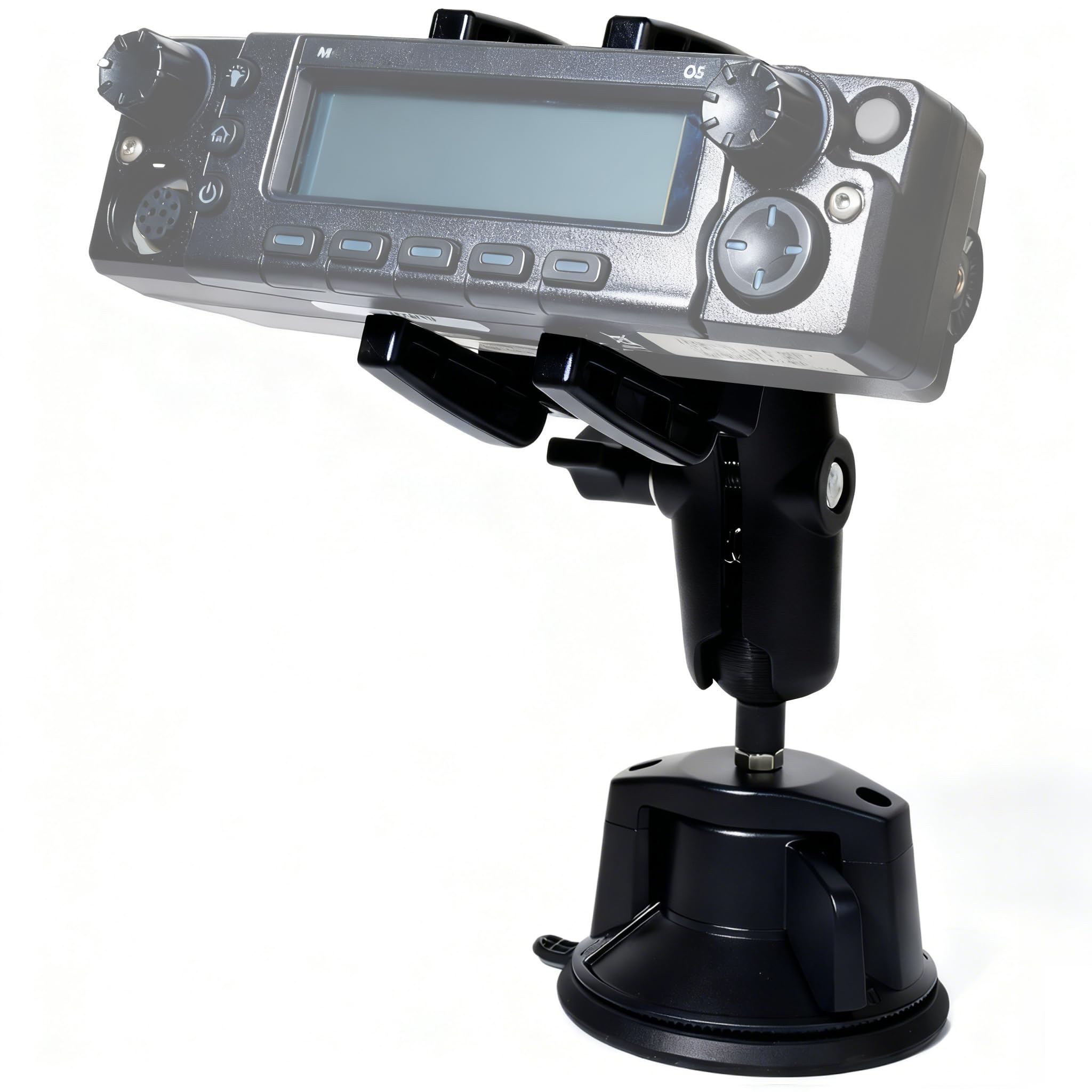 Support de Fixation Amovible pour Radio CB et Ham, Ventouse Robuste pour Tableau de Bord ou Pare-Brise