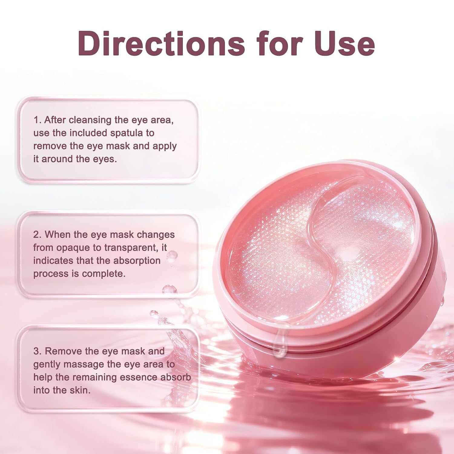 PDRN Under Eye Patches Retinal Under Eye Patches Revive Under Eye Patch | for Women and men eyes and dark circles Puffy Eyes Undereye Bags Birthday Gifts for Women Travel Essentials- (60 PC)