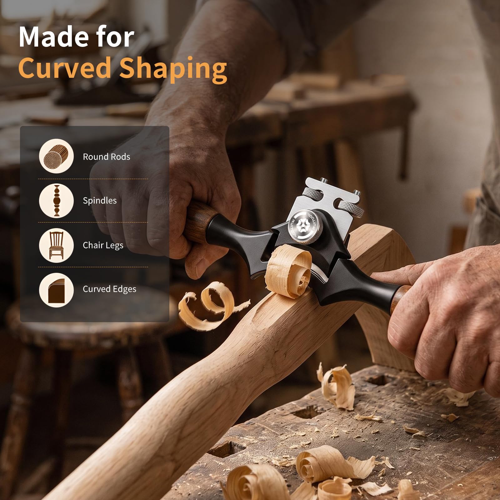 RUITOOL Spokeshave - Shape Round Wood -2 RUITOOL Spokeshave - Shape Round Wood -2
