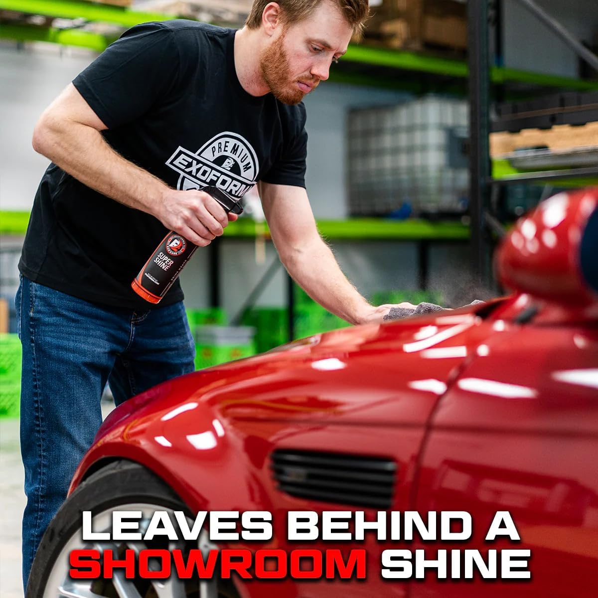 ExoForma Super Shine - High Gloss & Quick Shine Spray for Cars - Car Care Products - Cleaning Spray & Quick Gloss Finish - Easy & Quick to Apply, 128 oz