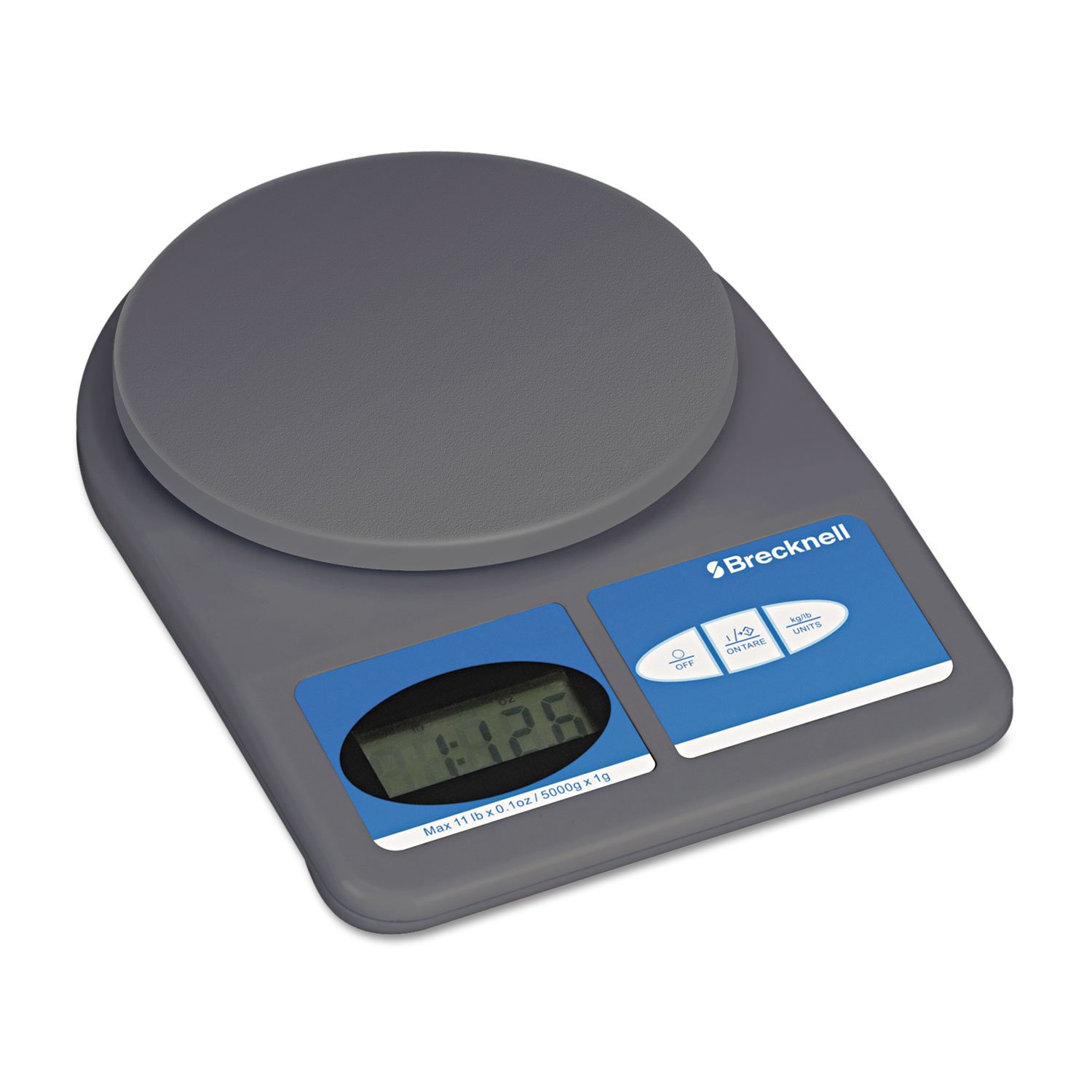 Salter Brecknell 311 Digital Postal Scale - 11 lb / 5 kg Maximum Weight Capacity - ABS Plastic - Gray